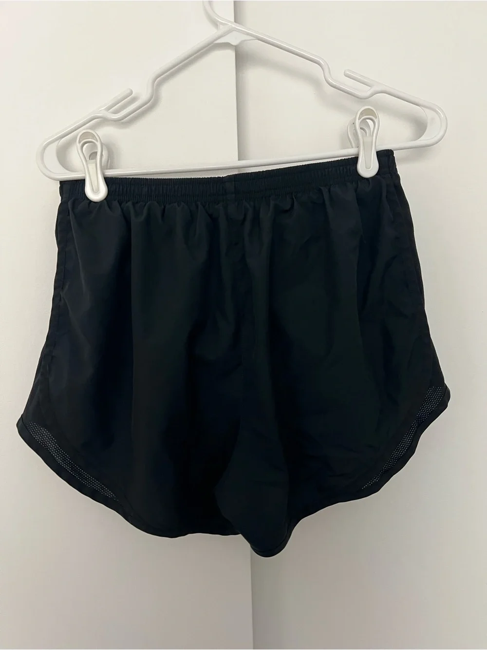 Nike Tempo Running Shorts Black Workout Athletic Womens Y2K Medium - Picture 6 of 6